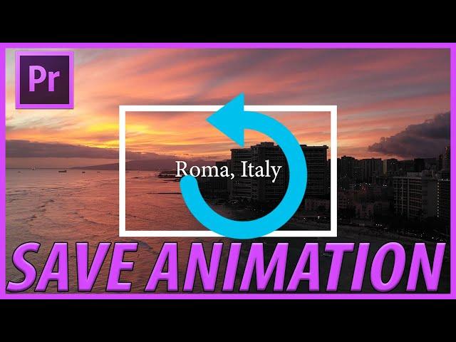 How to Create a Re-usable Border Text Animation in Adobe Premiere Pro CC 2020