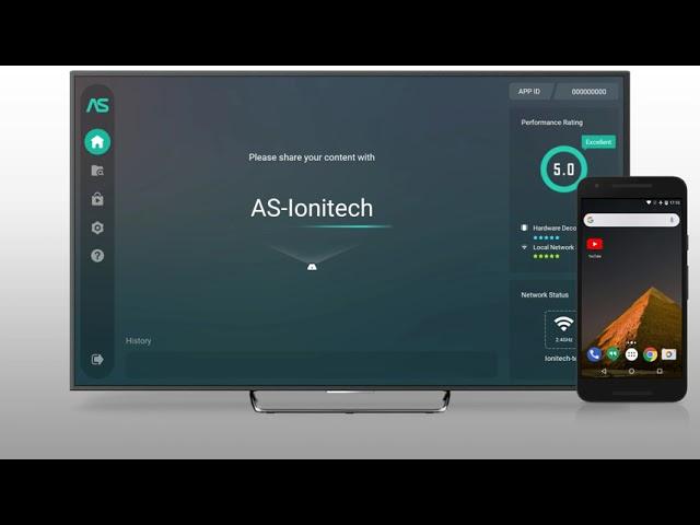 Cast content in the app on Android to AirScreen using Cast