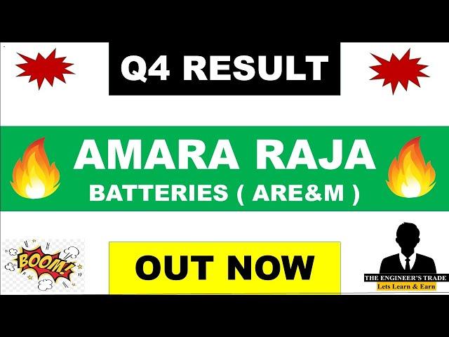 Amara Raja Batteries Q4 Results 2024 | Amara Raja Batteries Results Today | Amara Raja Batteries