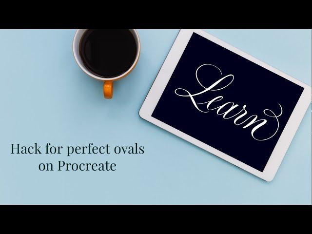 How to get perfect ovals for your digital calligraphy on Procreate 2023| iPad calligraphy