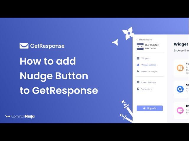 How to add a Nudge Button to GetResponse