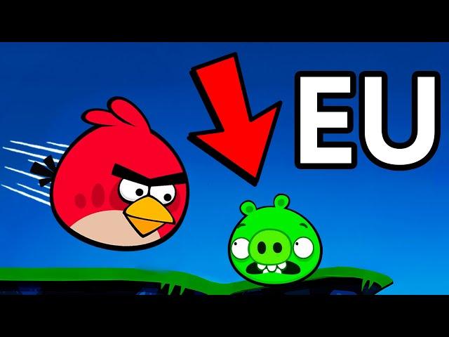 Fiz um jogo de Angry Birds Onde Você é o Porco