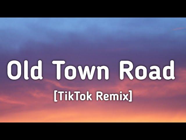 Lil Nas X - Old Town Road [TikTok Remix/sped up] (Lyrics) hat down cross town livin like a rockstar