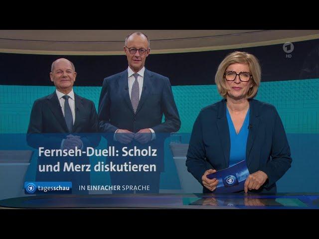 tagesschau in Einfacher Sprache 19:00 Uhr, 10.02.2025