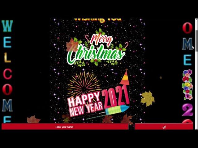 Merry Christmas Wishing Script Website link Free Download 2021 New Year Pro Script 