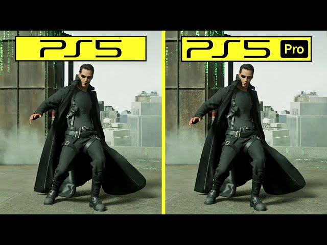 The Matrix Awakens PS5 Pro vs PS5  - Can PS5 Pro handle this UE5 Tech Demo better than base PS5?