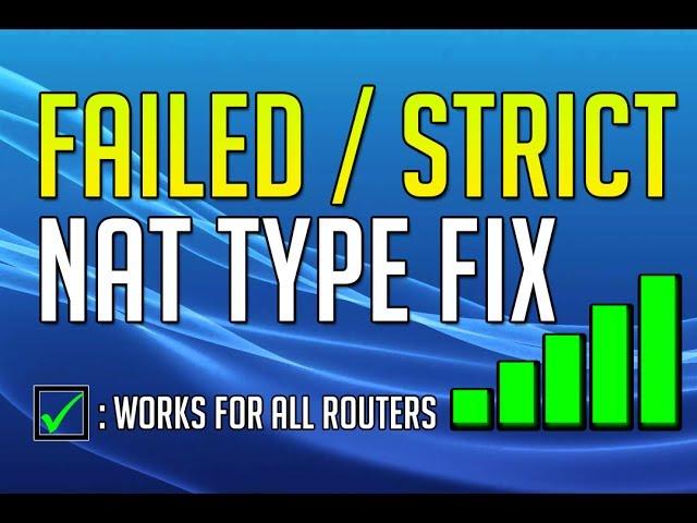  HOW TO FIX PS4 NAT TYPE ERROR/STRICT/FAILED (Tested on different routers)