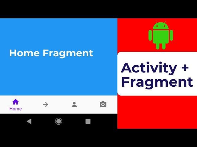 Bottom navigation bar | Android studio | with Fragments and activity