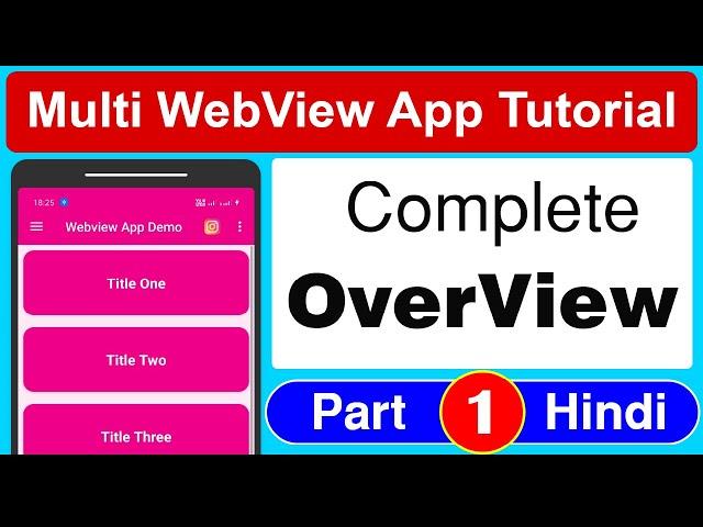 Overview Multi Web view App | Complete App Overview | Multiple Web view App Tutorials