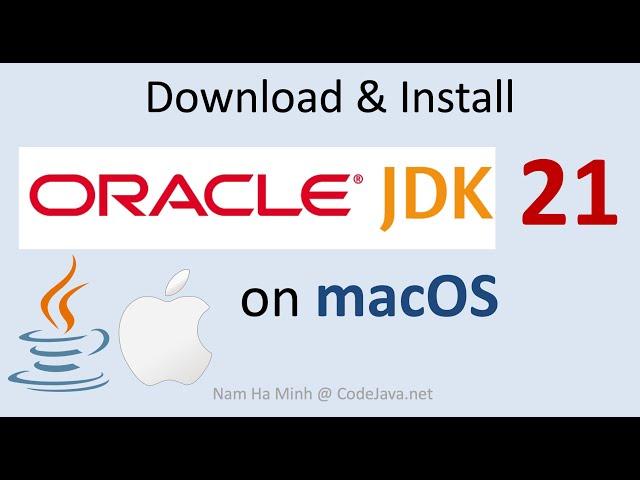 Download and Install Oracle JDK 21 on macOS