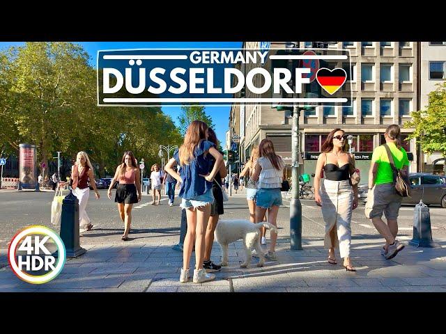 Düsseldorf, A Wonderful and Safe City in Germany, August 2024 - 4K HDR