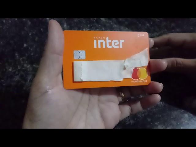 Abri a conta no banco inter