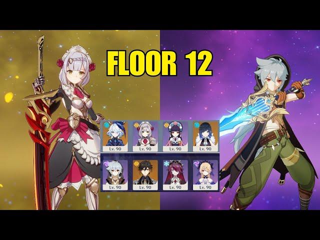 New Spiral Abyss 4.2 Floor 12 Clear with Noelle & Razor Main DPS | Genshin Impact