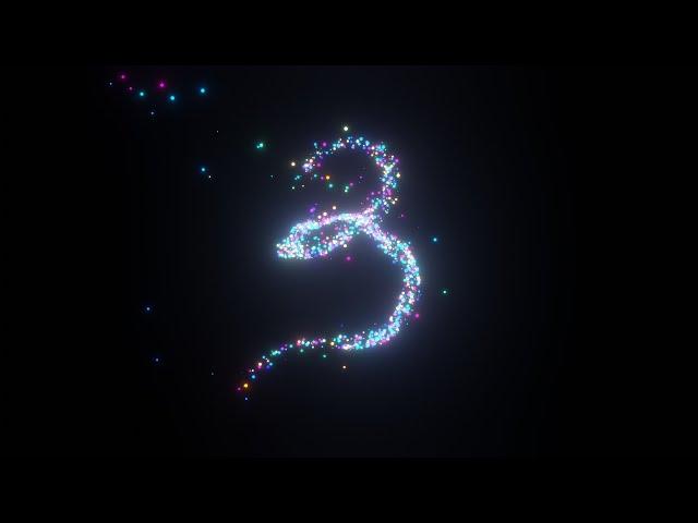 Particle Along Path Animation - Blender