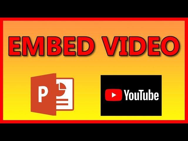 How to embed a YouTube video in a PowerPoint 2016 presentation - Tutorial