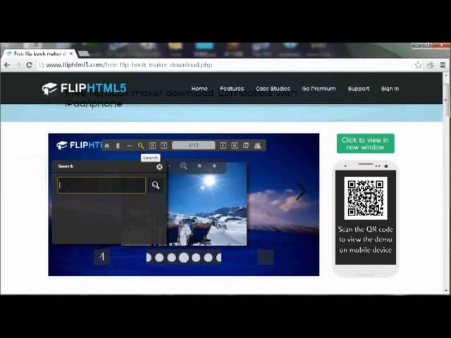 Flip HTML5 Coures: Free flip book maker download, Compatible with iPad/iphone.