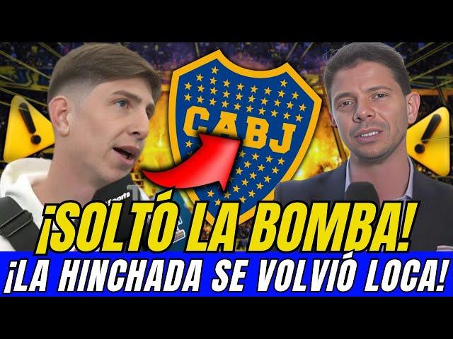 ESTALLÓ AHORA! MIREN LO QUE ÉL DIJO! ¡SORPRENDIÓ A TODOS! NOTICIAS DE BOCA JUNIORS HOY