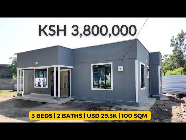 Dennis Showcases His Modern 3-Bedroom Precast Beauty in Kisumu! (100 SQM)