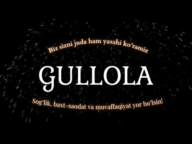 Gullola ismiga video