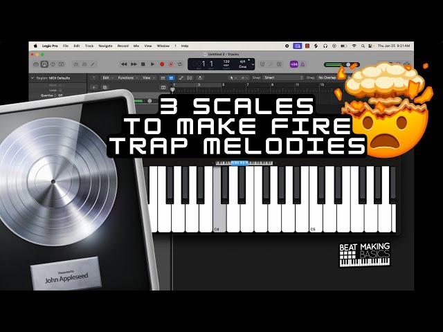 3 SCALES TO MAKE FIRE TRAP MELODIES IN LOGIC PRO X