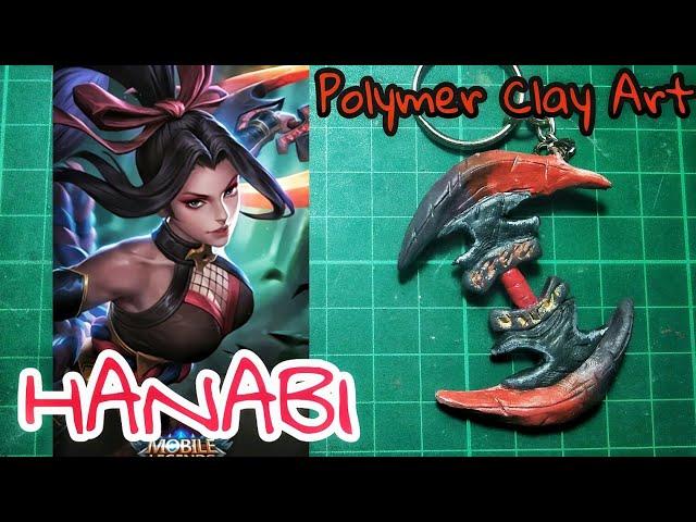 Making Hanabis Weapon from Polymer clay (Mobile Legends)