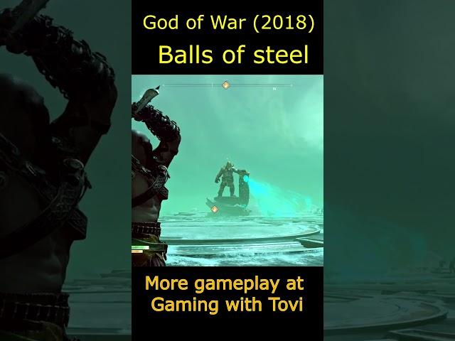 He really does have balls of steel - God of War (2018) #shorts