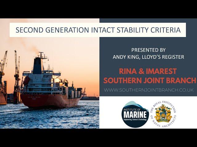 Second Generation Intact Stability Criteria