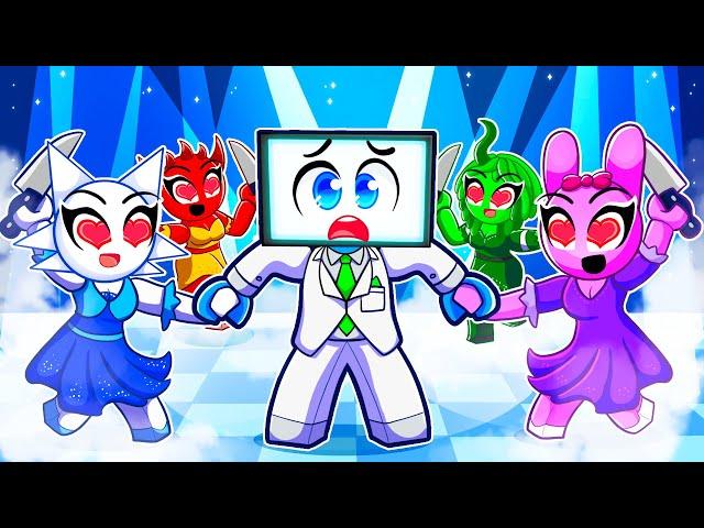 My CRAZY SPRUNKI GIRLS Went to my PROM... (Roblox)