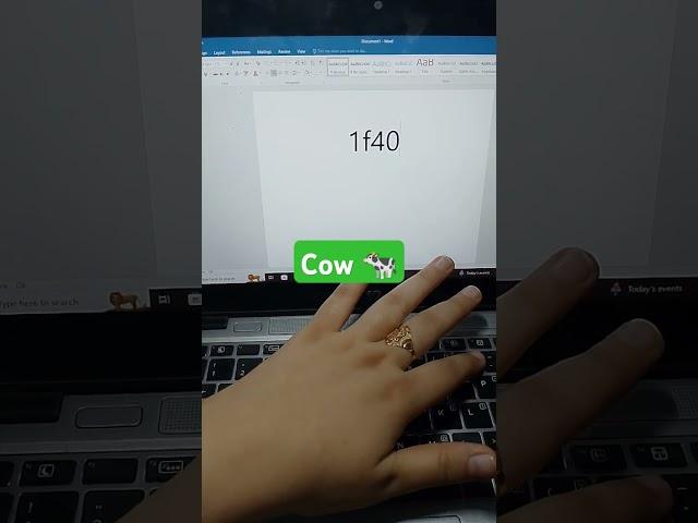 Cow Symbol in MS Word #shorts#computer#tipsandtrick #youtubeshorts#reels #trending #ytshorts#views