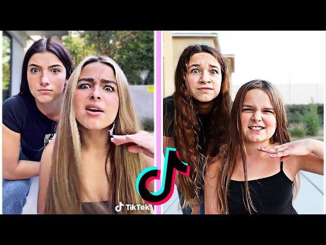 Recreating Charli D'amelio and Addison Rae's VIRAL TikToks!! **SISTERS ARGUE** | JKREW