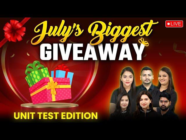 July Biggest Giveaway Unit Test Edition  | Be Ready Class 10 Students Aspirant for Surprises 