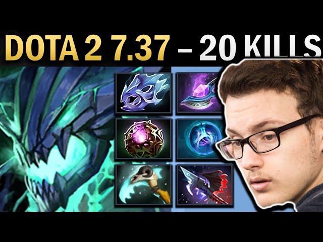 Outworld Destroyer Gameplay Miracle with 20 Kills and Moon - Dota 2 7.37