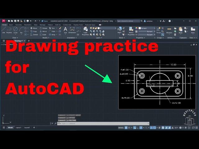 3rd Drawing | Autocad drawing for practice