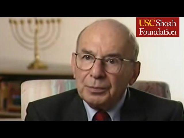 Holocaust Survivor H. Henry Sinason Testimony | USC Shoah Foundation