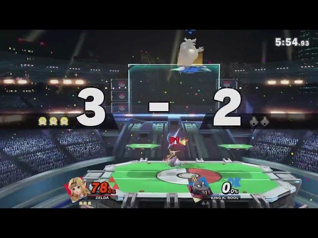 Raykushi (Zelda) VS Jell0 (King. K Rool) - Smash Ultimate