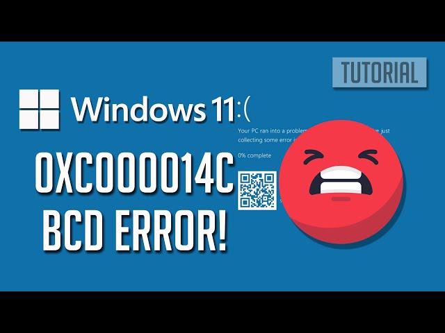 How to Fix Error  0xc000014c Boot BCD Error in Windows 11