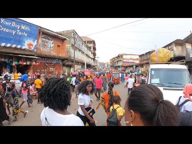 Americans first time walking around Freetown Sierra Leone 