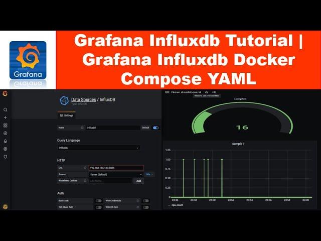 Grafana Influxdb Tutorial | Grafana Influxdb Docker Compose YAML