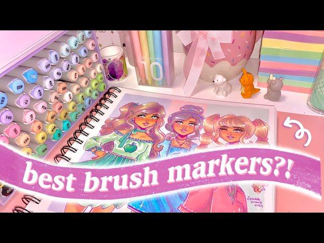 drawing fruits as humans  ft. Arrtx oros 66 pastel markers set [unbox & review]