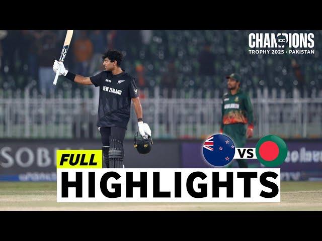 New Zealand vs Bangladesh 6th ICC Champions Trophy Match Highlights 2025 | NZ vs BAN Highlights