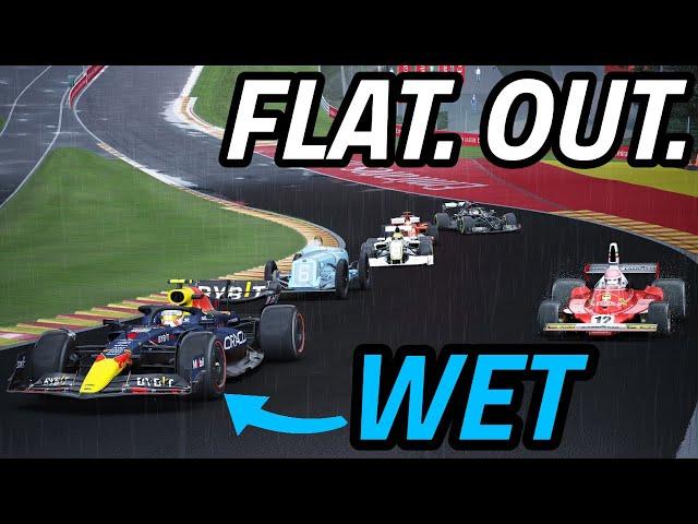 Which F1 ERAS Can Take EAU ROUGE FLAT OUT In The WET?