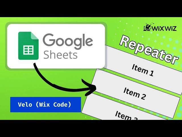 How to Connect Google Sheets to a Repeater in Wix with Code