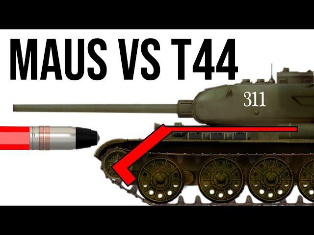 Maus VS T-44 Simulation│WarThunder Russian bias confirmed.