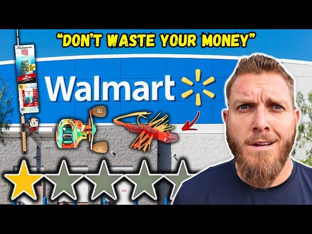 Fishing w/ Walmart's WORST-RATED Gear!!