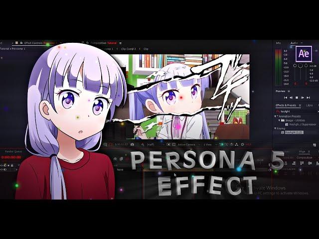 Persona 5 Effect AMV Tutorial | After Effects