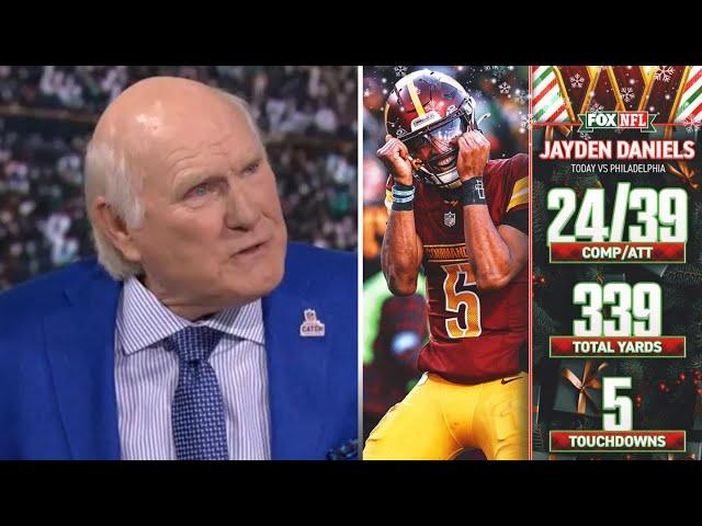 "Jayden Daniels is the best rookie QB this season" - Terry Bradshaw on  Commanders beat Eagles 36-33