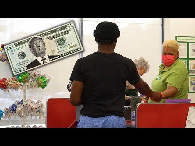 Using Obviously Fake Money Prank!