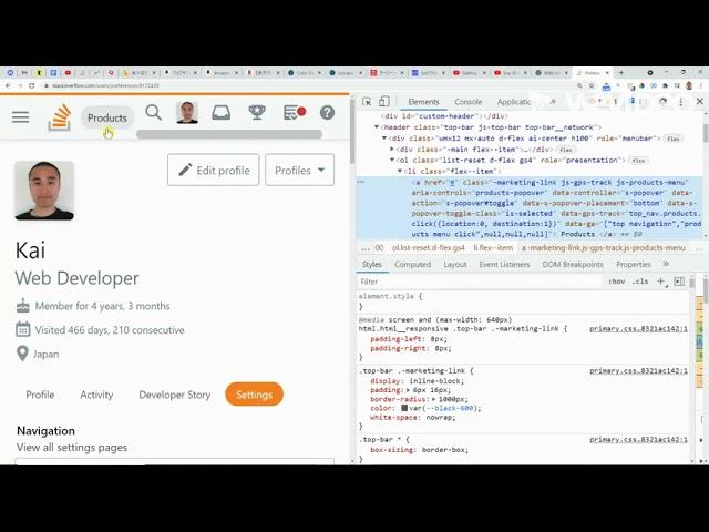 The way to see hover state with Chrome DevTools