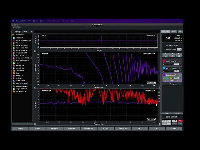 Latency Measurement of Allen and Heath Sq6 USB In/Out with Live Professor using Smaart v9