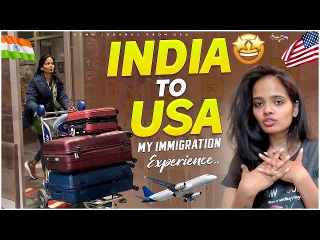 India to USA Worst flight Experience || My Immigration Experience